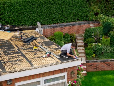 flat roof repair contractor in Worminghall